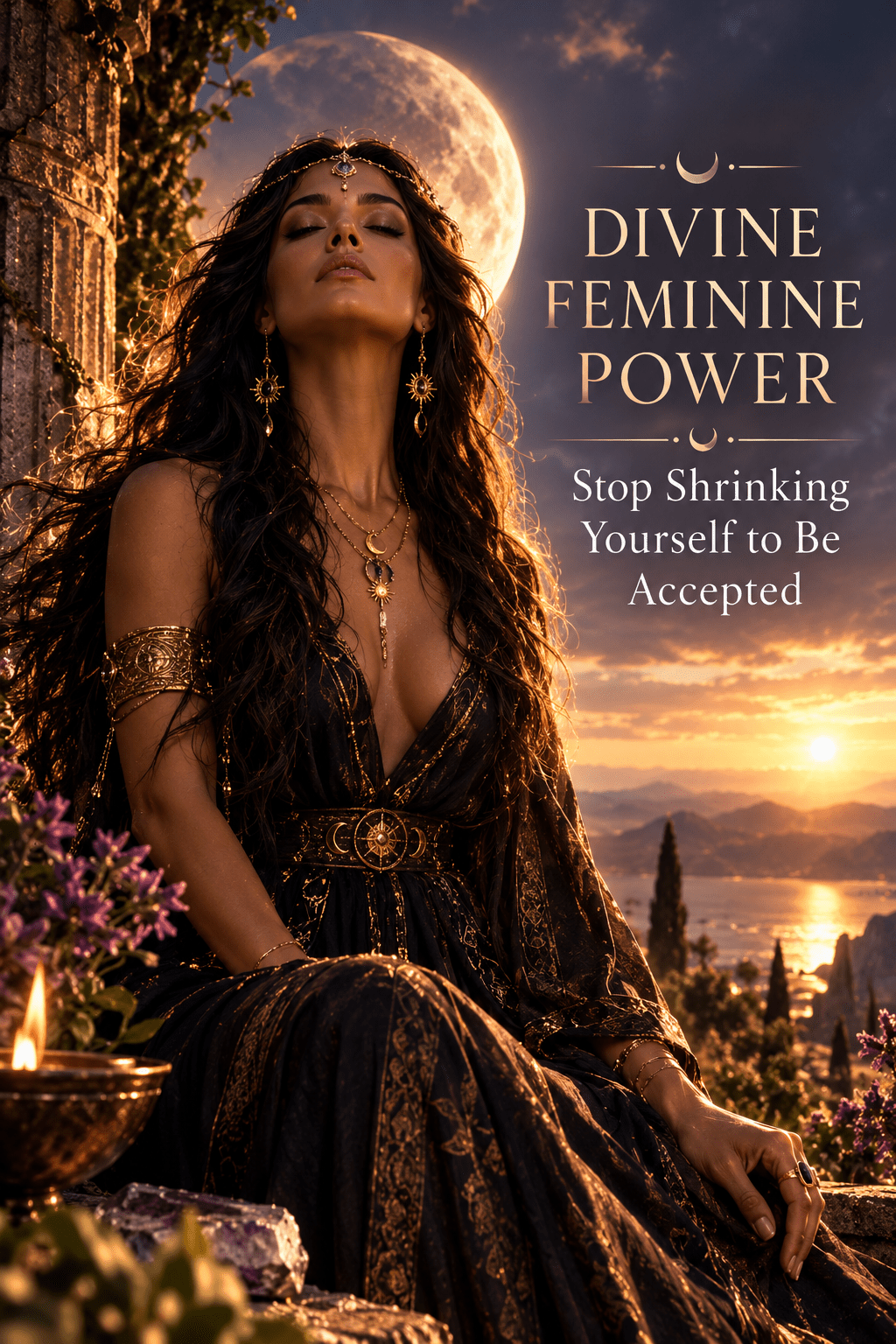 Divine Feminine Power: Stop Shrinking Yourself to Be Accepted - Eclipse flame priestess