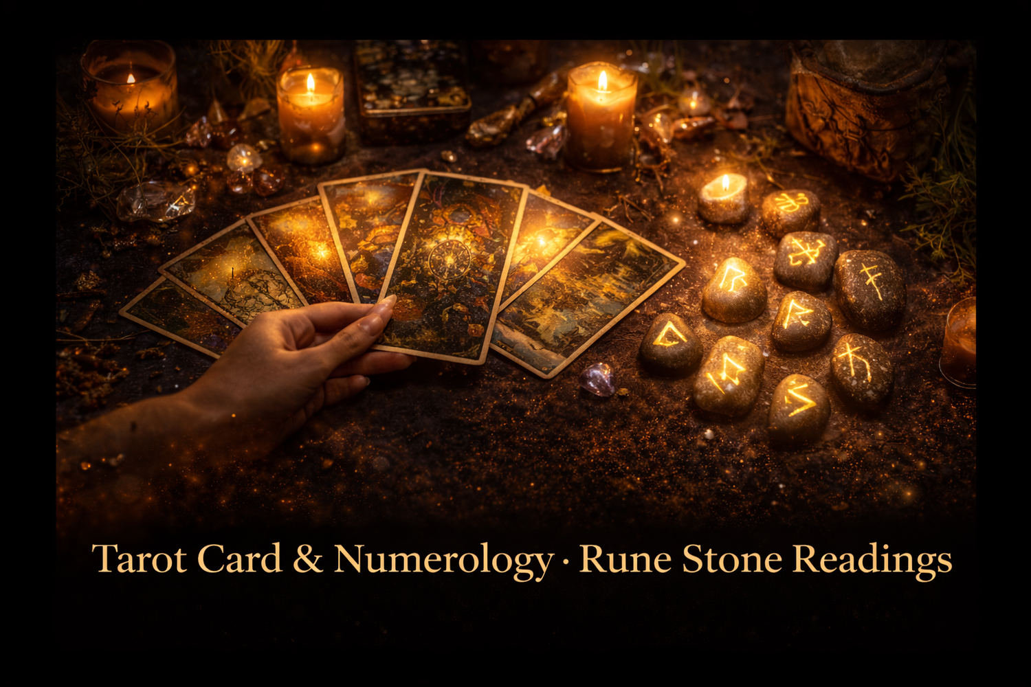 tarot card, numerology & rune stone readings