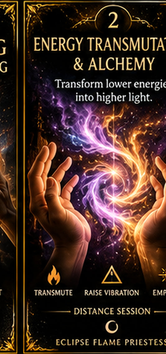 Energy Transmutation & Spiritual Alchemy - Distance Session - hands-only spiritual distance session by Eclipse Flame Priestess