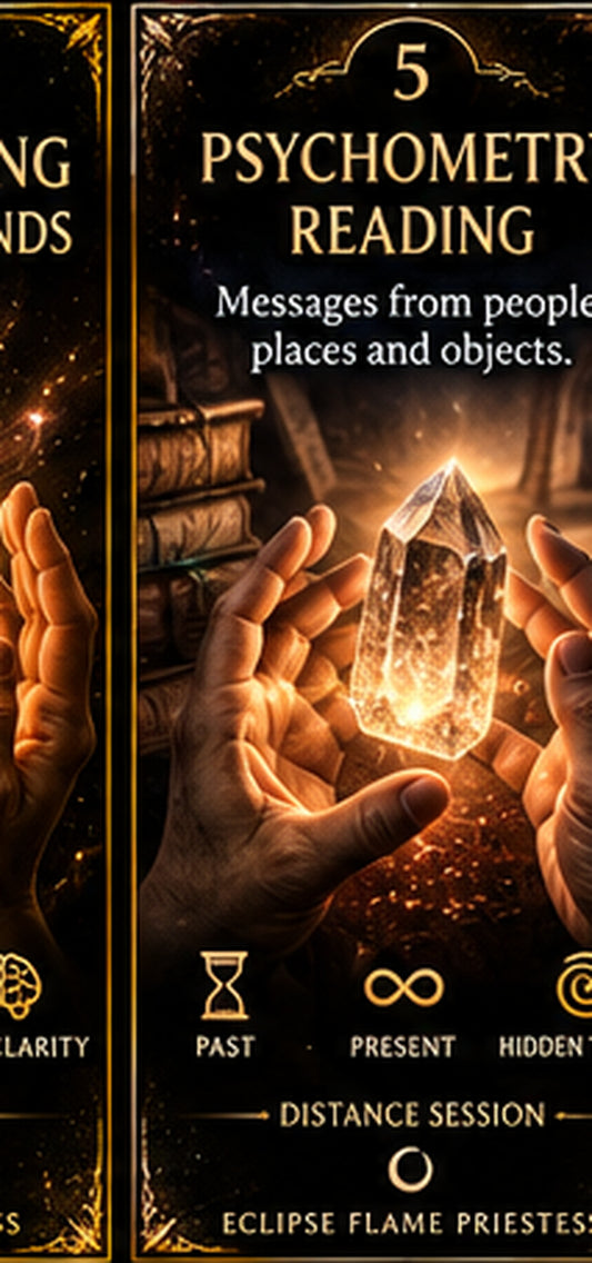 Psychometry Reading - Photo or Personal Object - hands-only spiritual distance session by Eclipse Flame Priestess