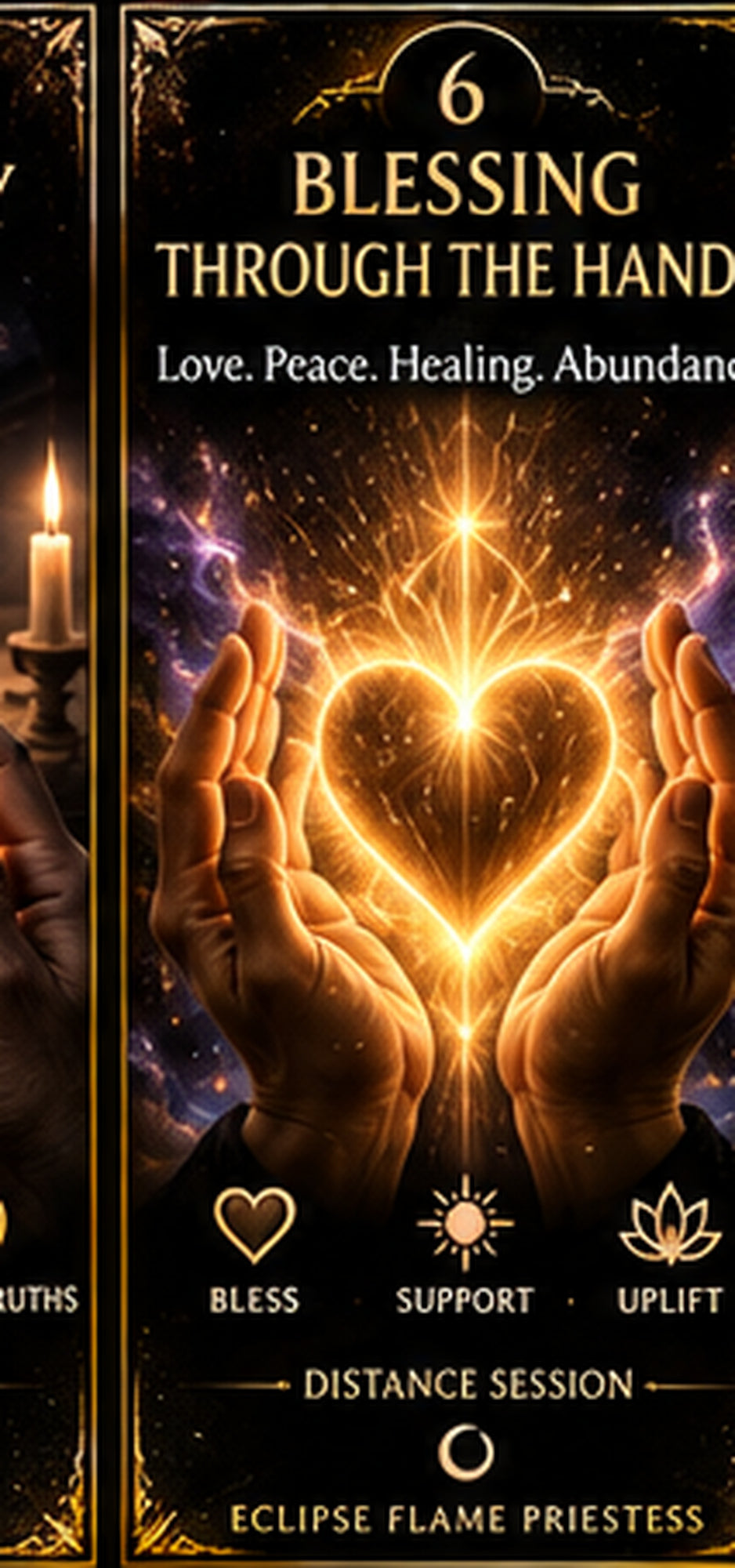 Spiritual Blessing Through the Hands - Distance Ritual - hands-only spiritual distance session by Eclipse Flame Priestess