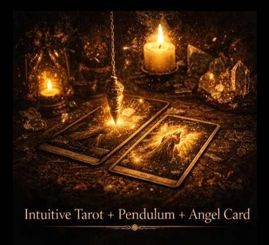 Intuitive Tarot + Pendulum + Angel card - Eclipse flame priestess